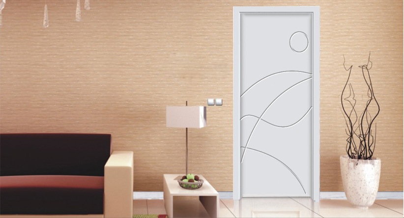 2020年愉心XJS-118金典白色實(shí)木烤漆門