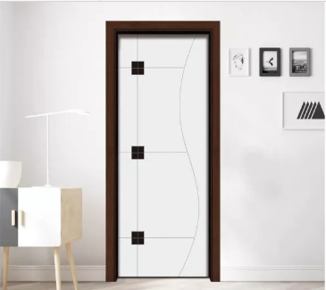 廠價直銷鑫順來X-5015平開雕花叉色實木烤漆門