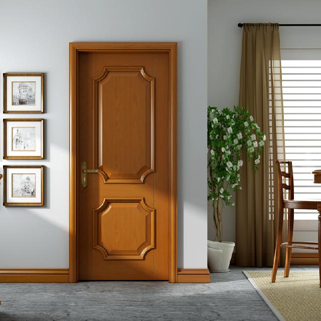 廠價直銷鑫順來X-8023平開外扣實木烤漆門