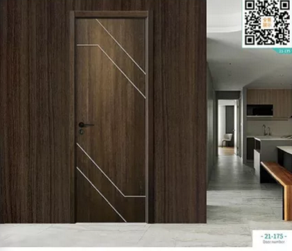 廠價新款鑫順來21-176掃碼輕奢木門，掃二維碼看裝修風(fēng)格
